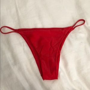 Red Cheeky bikini bottoms